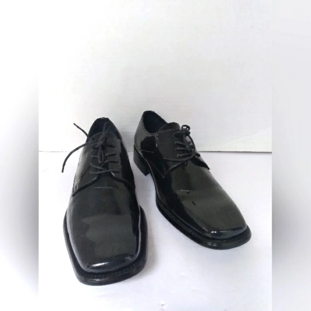 Classic Black Patent Leather Oxford Dress‎ Shoes Formal Business Lace-up Derby